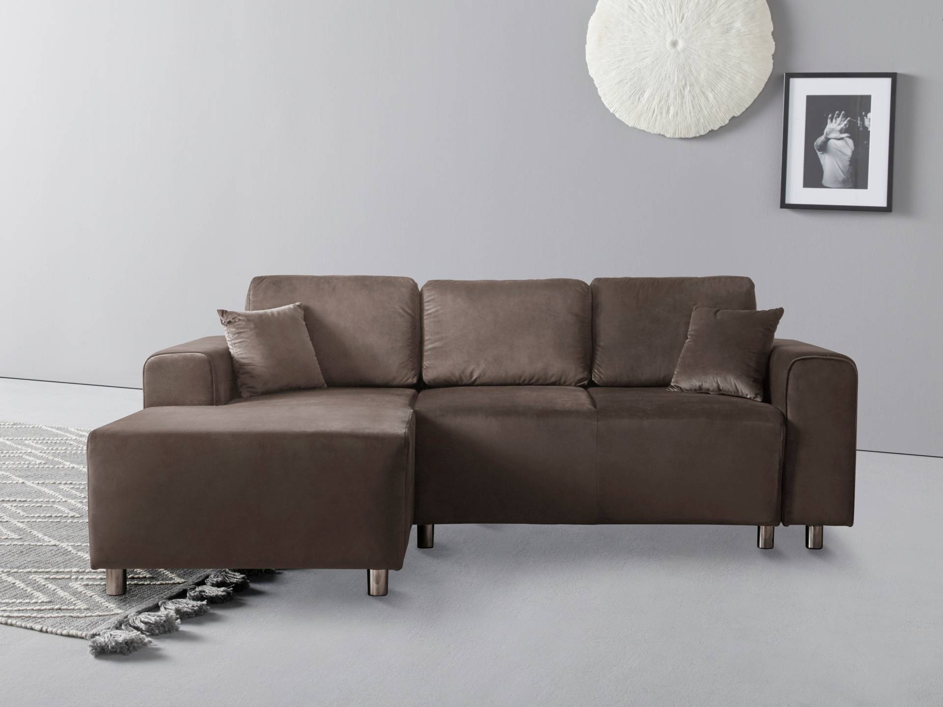 Guido Maria Kretschmer Home&Living Ecksofa »Györ«, L-Form, wahlweise mit Bettfunktion und Bettkasten incl. 2 Zierkissen von Guido Maria Kretschmer Home&Living