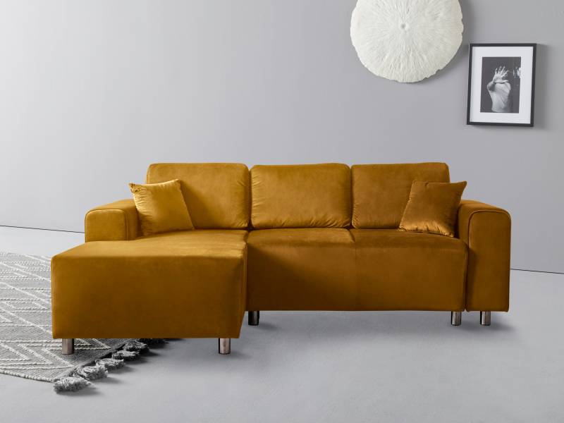 Guido Maria Kretschmer Home&Living Ecksofa »Györ«, L-Form, wahlweise mit Bettfunktion und Bettkasten incl. 2 Zierkissen von Guido Maria Kretschmer Home&Living