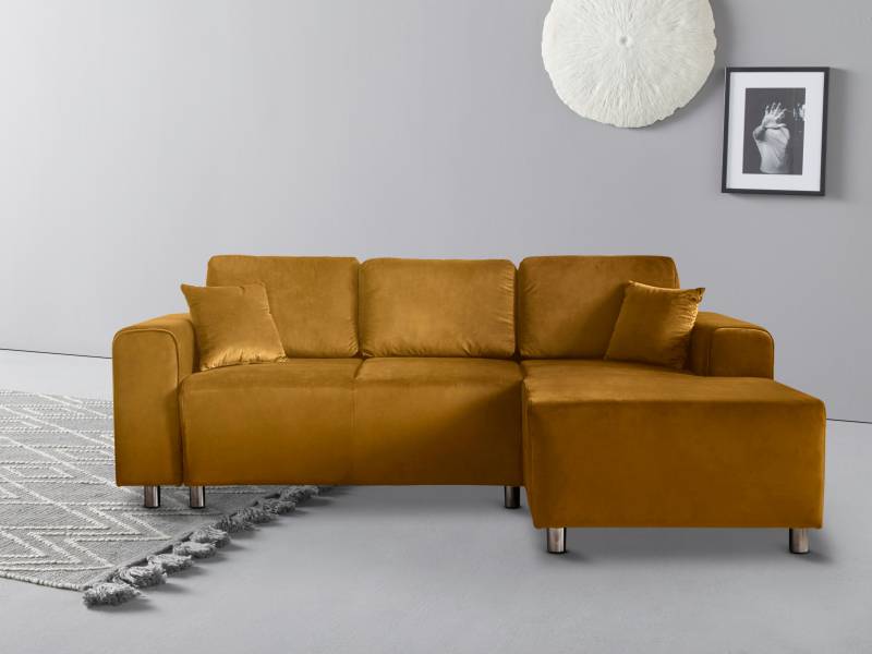 Guido Maria Kretschmer Home&Living Ecksofa »Györ«, L-Form, wahlweise mit Bettfunktion und Bettkasten incl. 2 Zierkissen von Guido Maria Kretschmer Home&Living