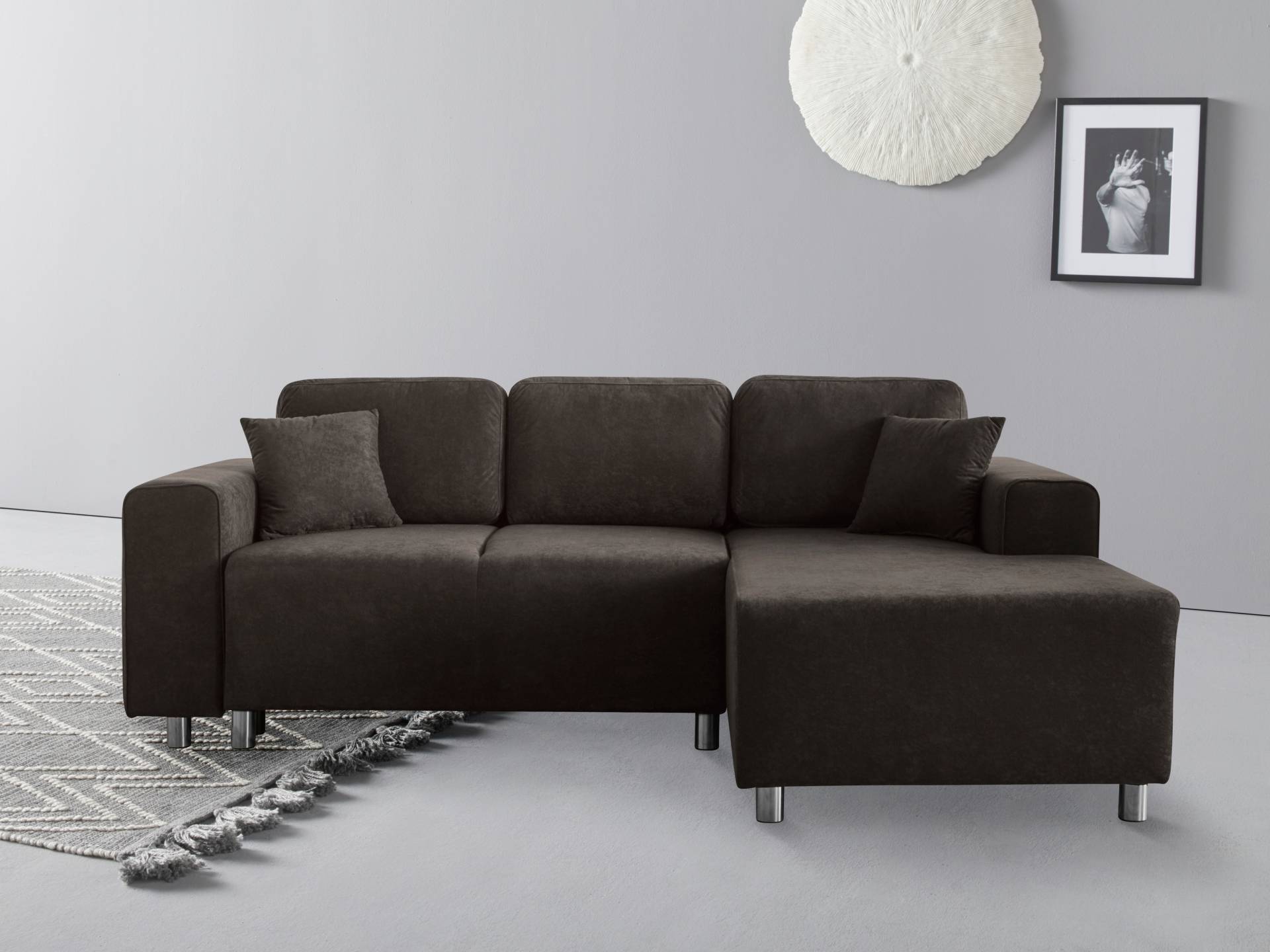 Guido Maria Kretschmer Home&Living Ecksofa »Györ«, L-Form, wahlweise mit Bettfunktion und Bettkasten incl. 2 Zierkissen von Guido Maria Kretschmer Home&Living