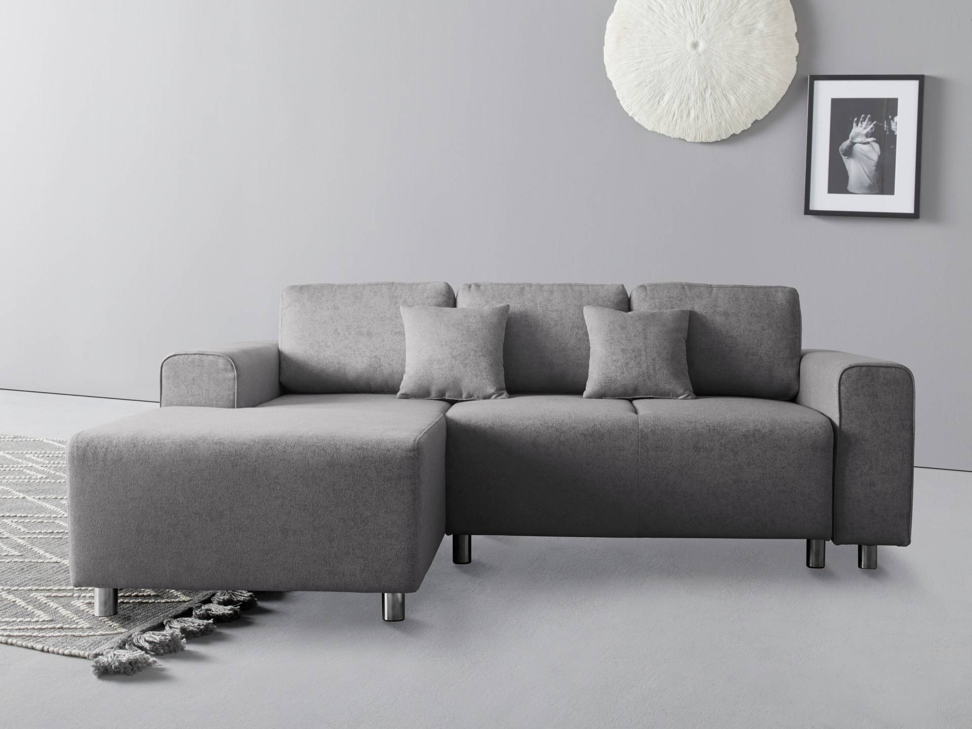 Guido Maria Kretschmer Home&Living Ecksofa »Györ«, L-Form, wahlweise mit Bettfunktion und Bettkasten incl. 2 Zierkissen von Guido Maria Kretschmer Home&Living