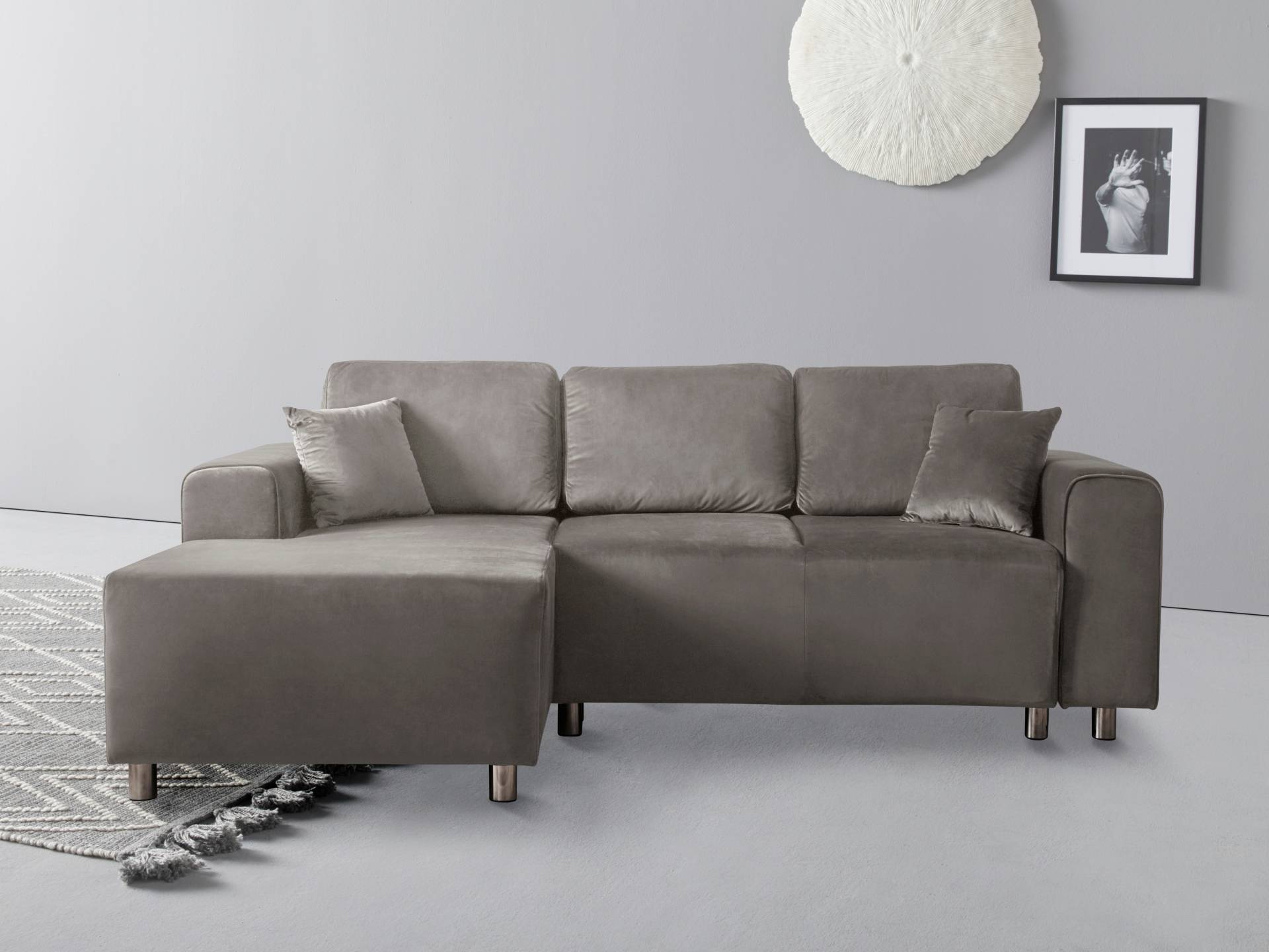 Guido Maria Kretschmer Home&Living Ecksofa »Györ«, L-Form, wahlweise mit Bettfunktion und Bettkasten incl. 2 Zierkissen von Guido Maria Kretschmer Home&Living