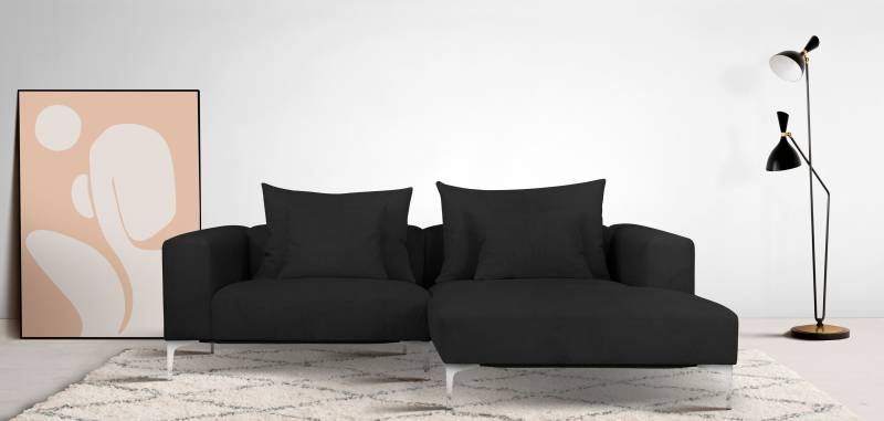 Guido Maria Kretschmer Home&Living Ecksofa »JANTE L-Form«, wahlweise Recamiere links oder rechts, mit Chromfüssen von Guido Maria Kretschmer Home&Living