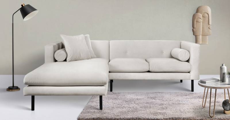 Guido Maria Kretschmer Home&Living Ecksofa »Lillibeth L-Form«, Zierkissen als Wendekissen, in Samtoptik oder Cord von Guido Maria Kretschmer Home&Living