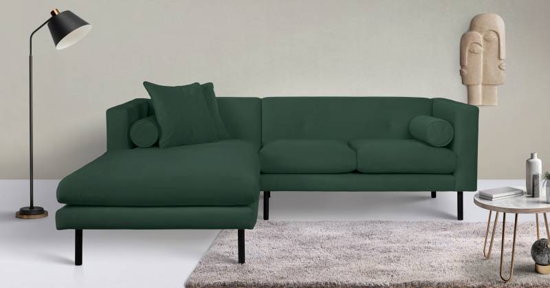 Guido Maria Kretschmer Home&Living Ecksofa »Lillibeth L-Form«, Zierkissen als Wendekissen, in Samtoptik oder Cord von Guido Maria Kretschmer Home&Living