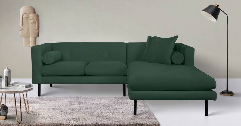 Guido Maria Kretschmer Home&Living Ecksofa »Lillibeth L-Form«, Zierkissen als Wendekissen, in Samtoptik oder Cord von Guido Maria Kretschmer Home&Living