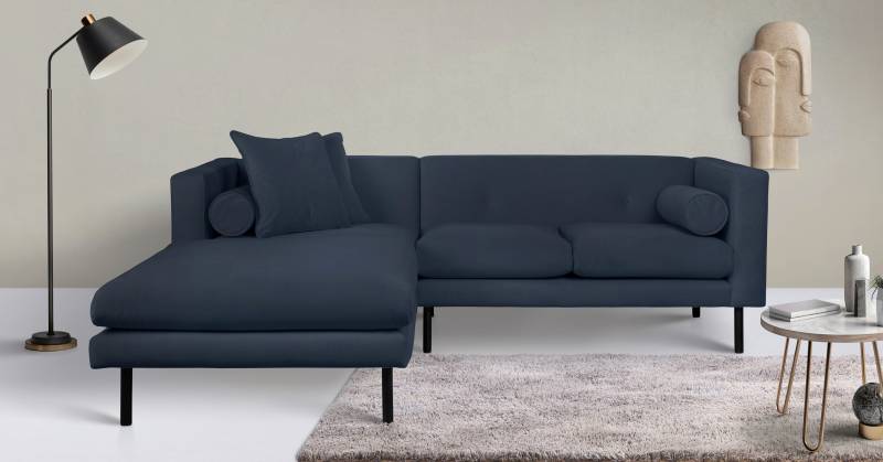 Guido Maria Kretschmer Home&Living Ecksofa »Lillibeth L-Form«, Zierkissen als Wendekissen, in Samtoptik oder Cord von Guido Maria Kretschmer Home&Living