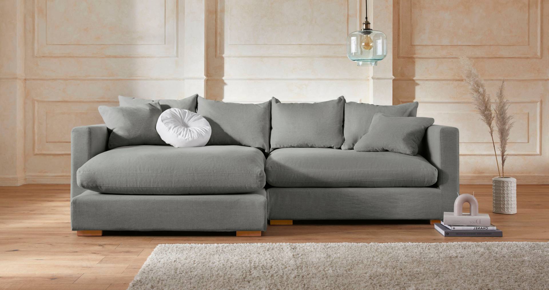 Guido Maria Kretschmer Home&Living Ecksofa »Pantin, L-Form,«, extra weich und kuschelig, Füllung mit Federn und Daunen von Guido Maria Kretschmer Home&Living