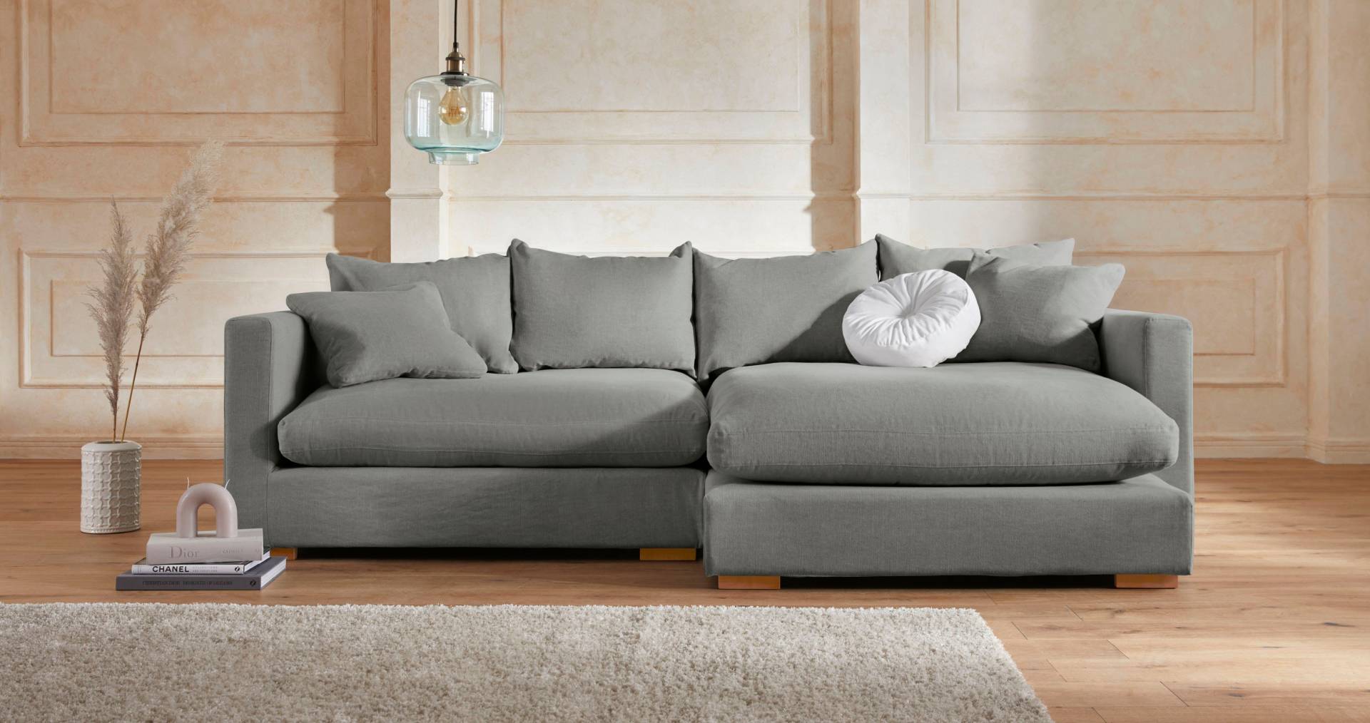 Guido Maria Kretschmer Home&Living Ecksofa »Pantin, L-Form,«, extra weich und kuschelig, Füllung mit Federn und Daunen von Guido Maria Kretschmer Home&Living