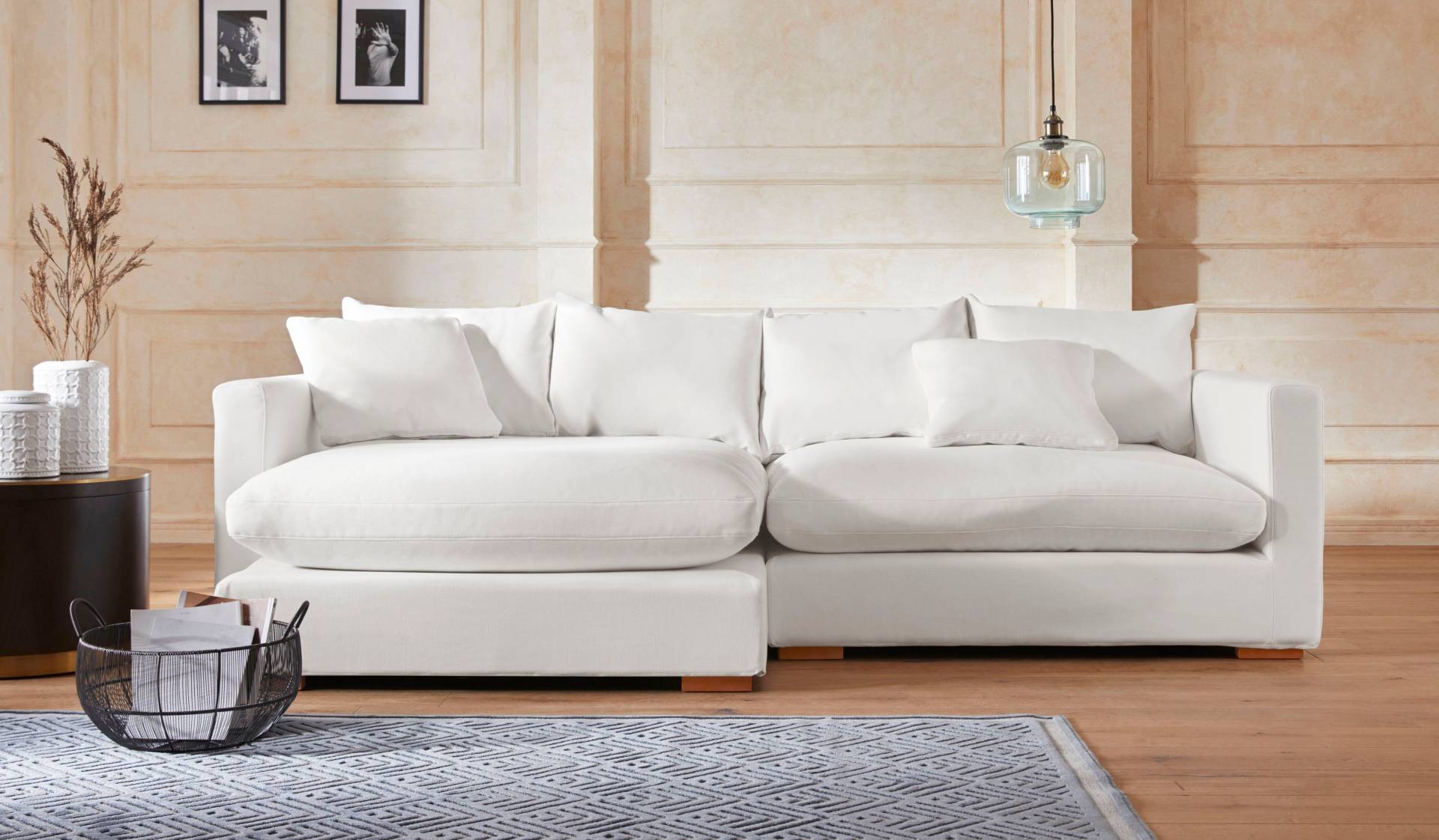 Guido Maria Kretschmer Home&Living Ecksofa »Pantin, L-Form,«, extra weich und kuschelig, Füllung mit Federn und Daunen von Guido Maria Kretschmer Home&Living