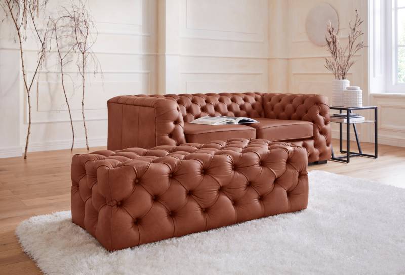 Guido Maria Kretschmer Home&Living Polsterhocker »Kalina«, mit klassischer Chesterfield-Knopfheftung von Guido Maria Kretschmer Home&Living