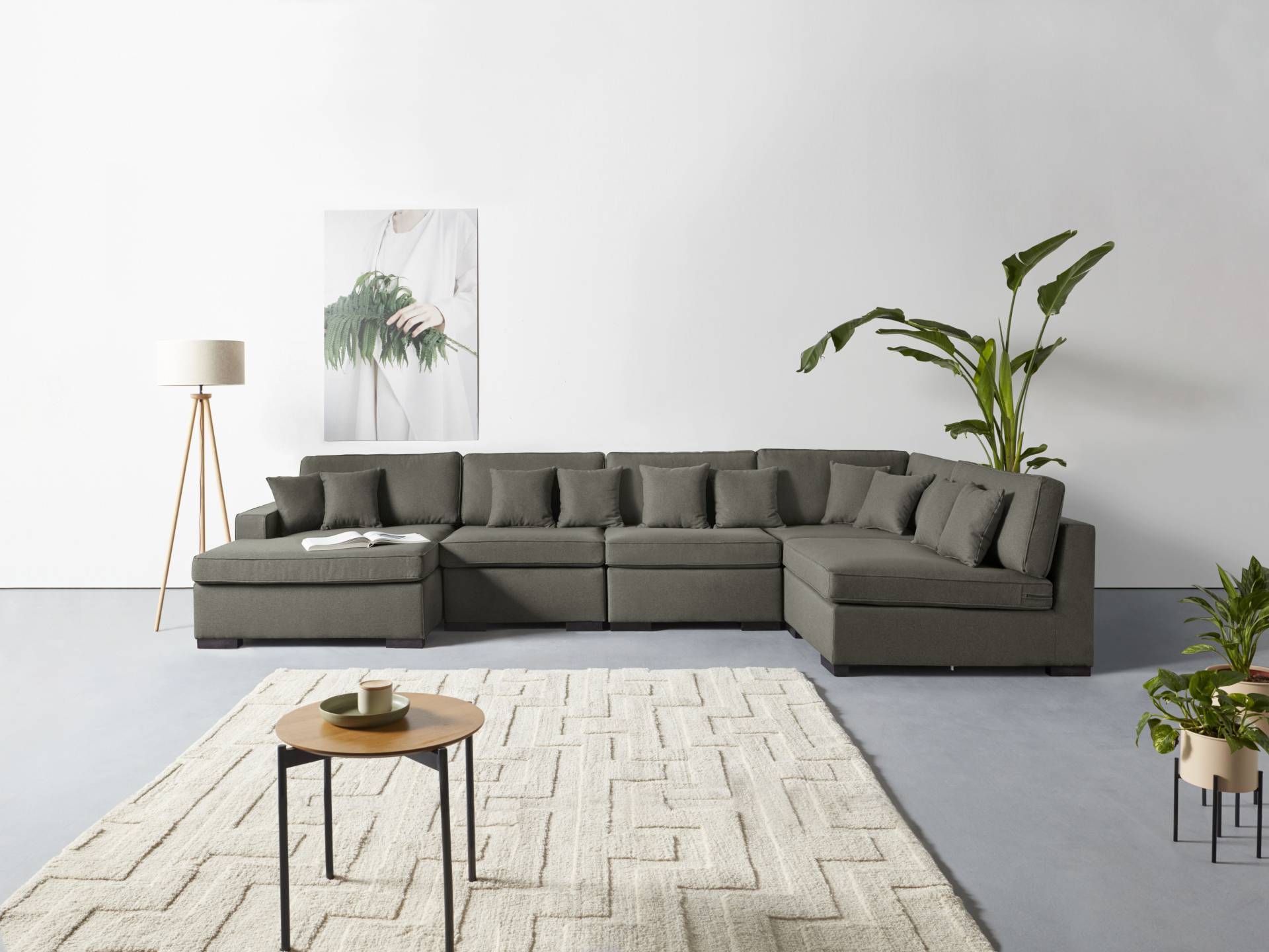 Guido Maria Kretschmer Home&Living Wohnlandschaft »Skara U-Form«, Lounge-Sofa mit Federkernpolsterung, in vielen Bezugsvarianten von Guido Maria Kretschmer Home&Living