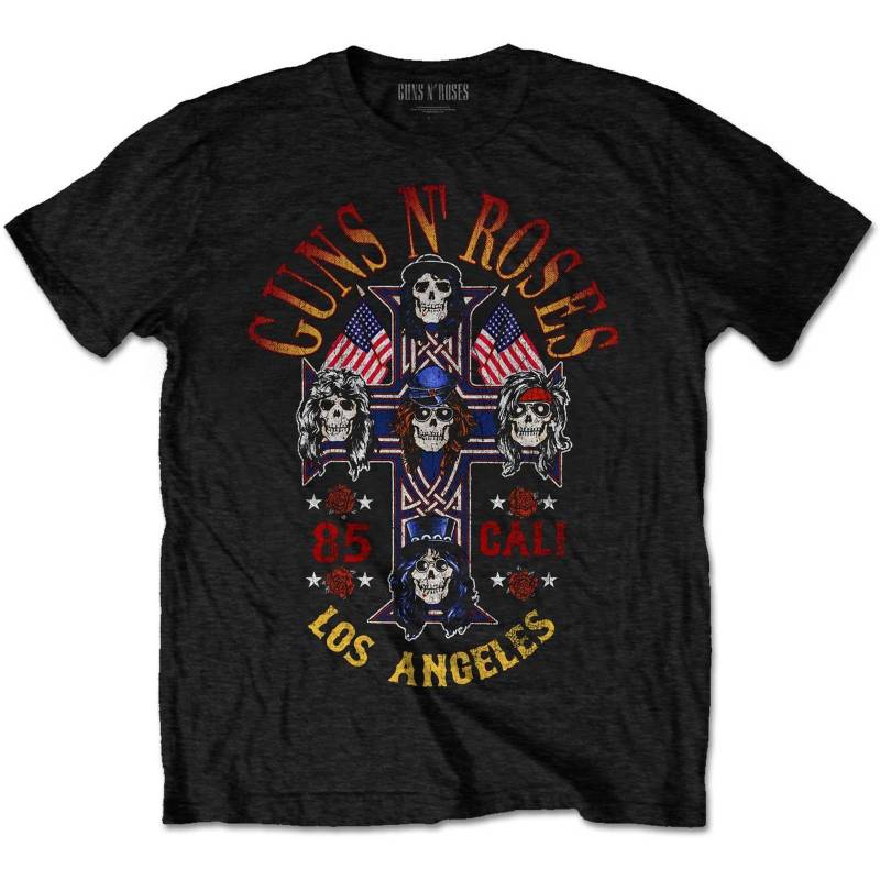 Guns N Roses - Cali´ ´85 TShirt, für Damen, Schwarz, Größe S von Guns N Roses