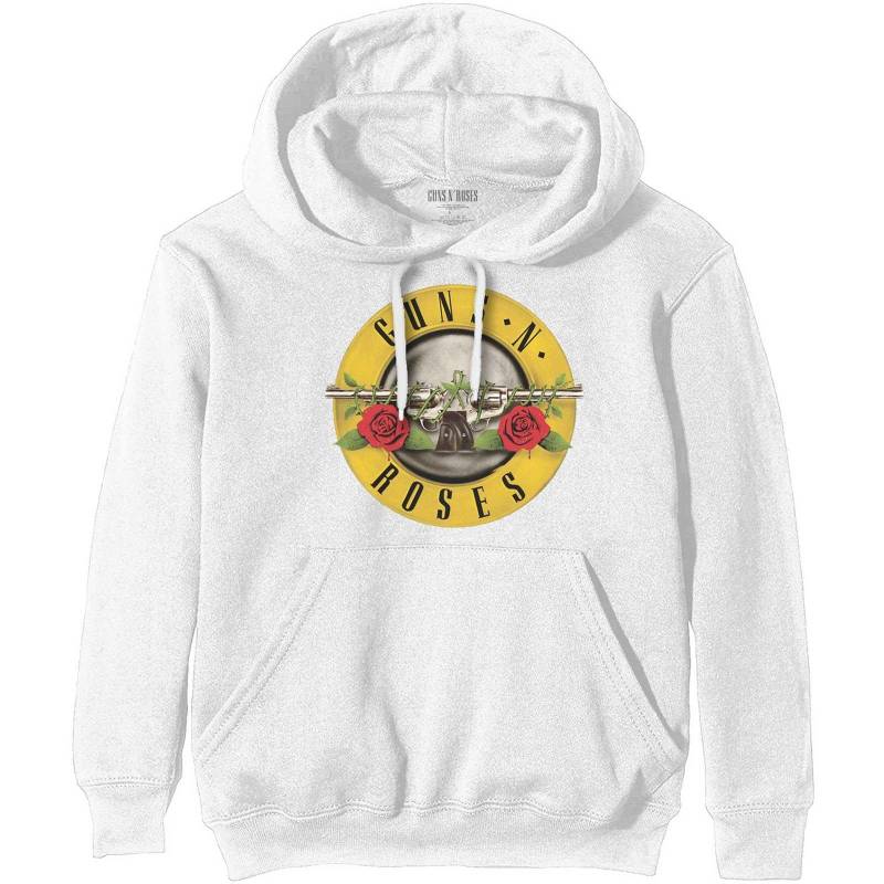 Classic Kapuzenpullover Damen Weiss L von Guns N Roses