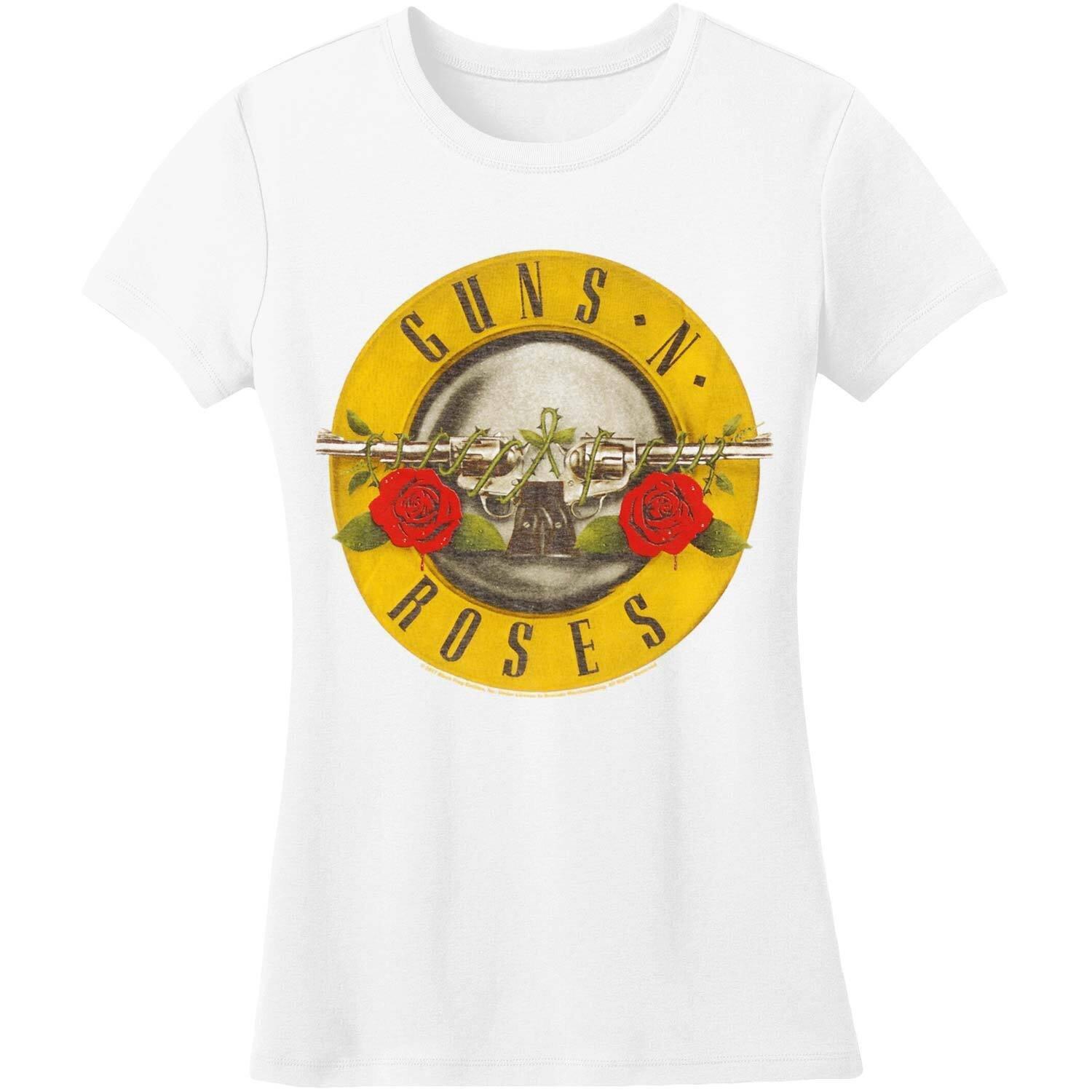 Classic Tshirt Damen Weiss L von Guns N Roses