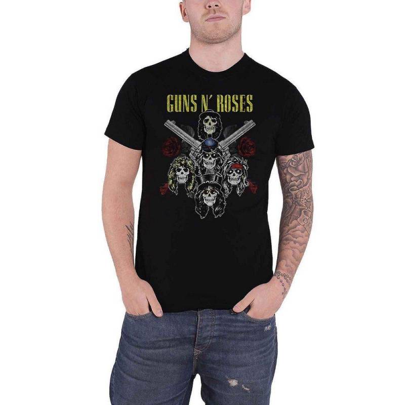 Pistols & Roses Tshirt Damen Schwarz XXL von Guns N Roses