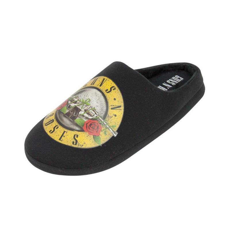 Hausschuhe, Patronenlogo Herren Schwarz 40-41 von Guns N Roses