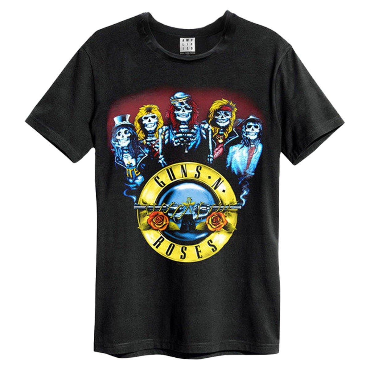 Skeleton Drum Tshirt Damen Schwarz XS von Guns N Roses