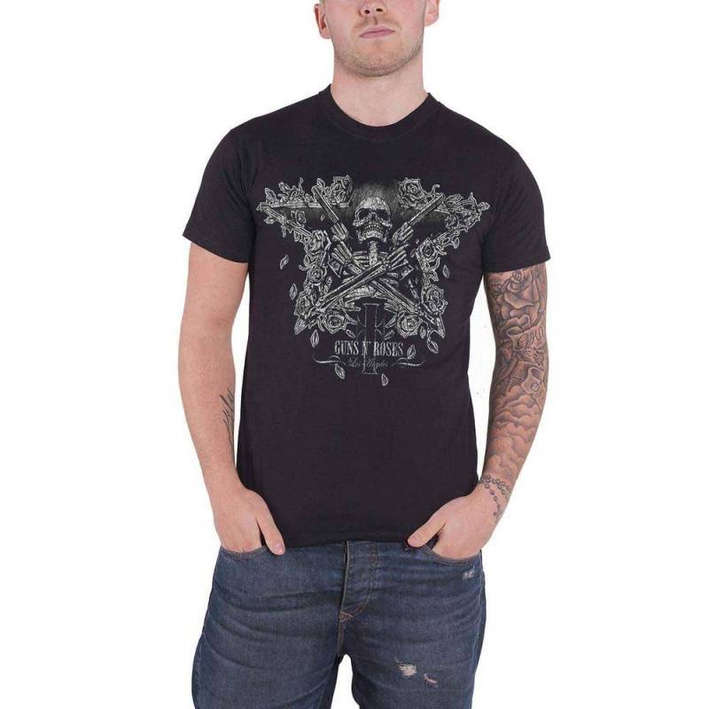 Guns N Roses - Skeleton TShirt, für Damen, Schwarz, Größe S von Guns N Roses