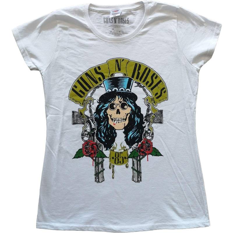 Slash '85 Tshirt Damen Weiss S von Guns N Roses