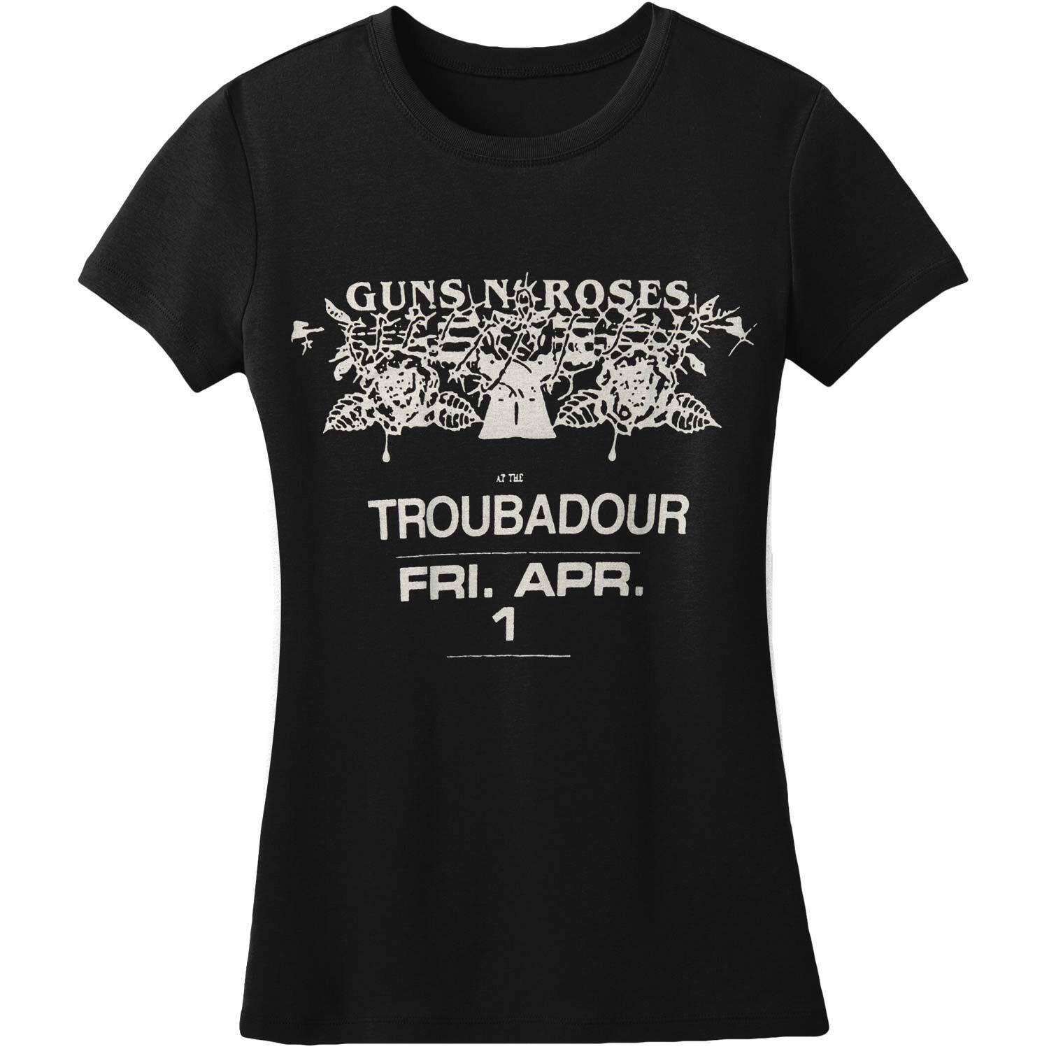 Guns N Roses - Troubadour Flyer TShirt, für Damen, Schwarz, Größe M von Guns N Roses