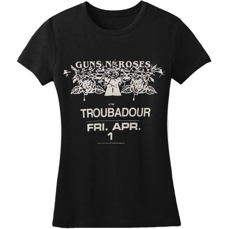 Troubadour Flyer Tshirt Damen Schwarz XXL von Guns N Roses