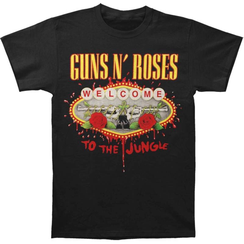 Welcome To The Jungle Tshirt Damen Schwarz XL von Guns N Roses