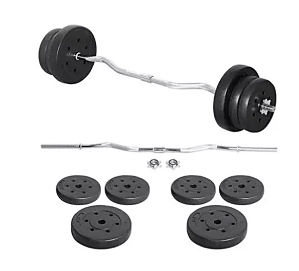 Supergrip 2in1 SZ Curlstange 25 kg SZ Curl Hantelset von World Gym von Gym Universe