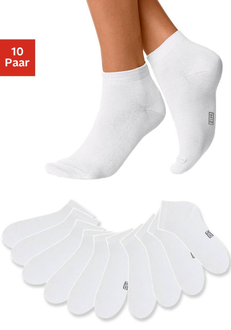 H.I.S Kurzsocken, (Packung, 10 Paar), mit verstärkter Ferse und Spitze von H.I.S