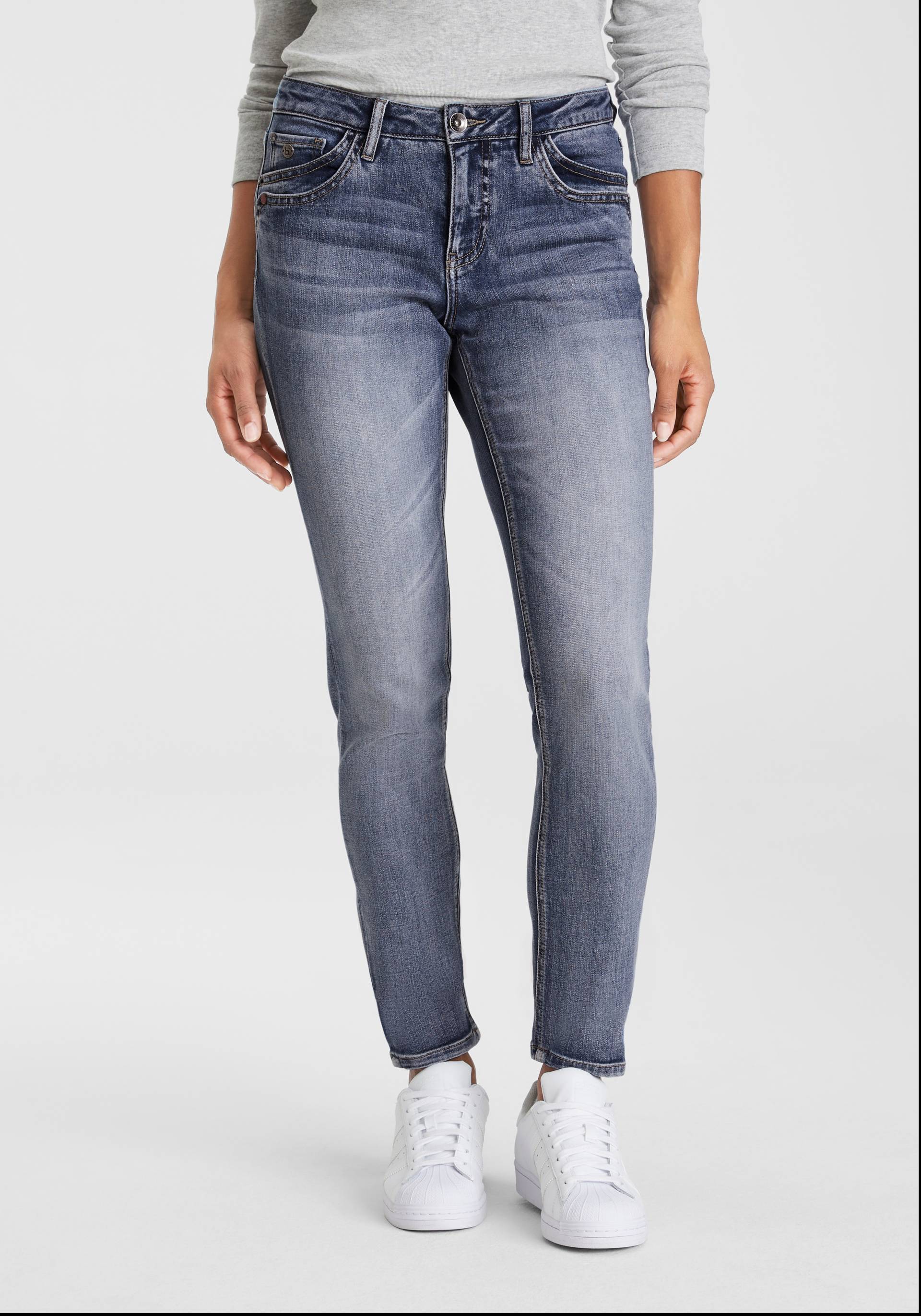 H.I.S 5-Pocket-Jeans »ariaMS«, normale Leibhöhe, Röhrenjeans, mit Used-Waschung, 5-Pocket-Style H.I.S 5-Pocket-Jeans »ariaMS«, normale Leibhöhe, Röhrenjeans, mit Used-Waschung, 5-Pocket-Style von H.I.S
