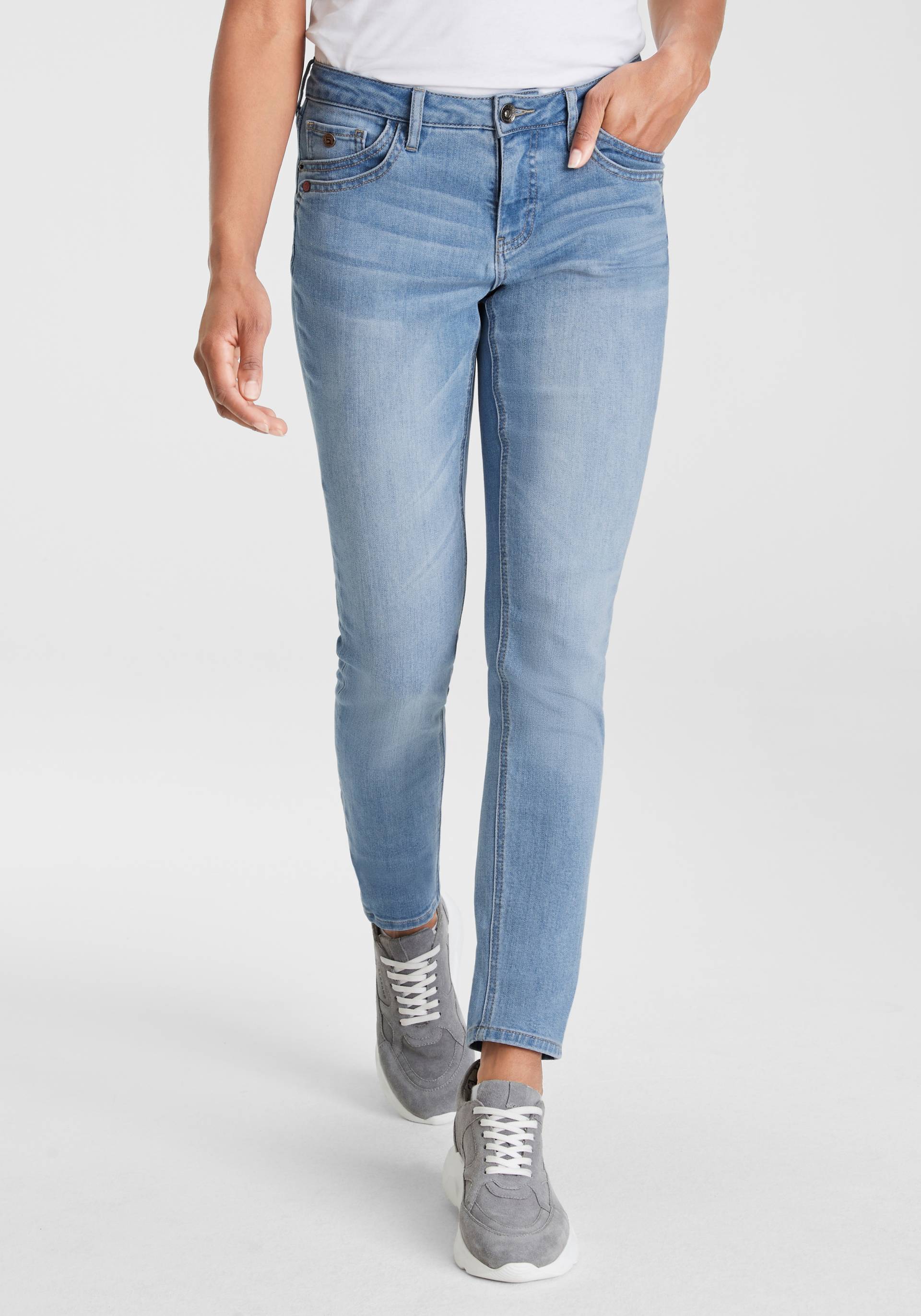 H.I.S 5-Pocket-Jeans »ariaMS«, normale Leibhöhe, Röhrenjeans, mit Used-Waschung, 5-Pocket-Style H.I.S 5-Pocket-Jeans »ariaMS«, normale Leibhöhe, Röhrenjeans, mit Used-Waschung, 5-Pocket-Style von H.I.S