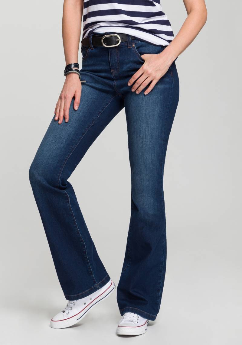 H.I.S Bootcut-Jeans »High-Waist«, wassersparende Produktion durch OZON WASH von H.I.S