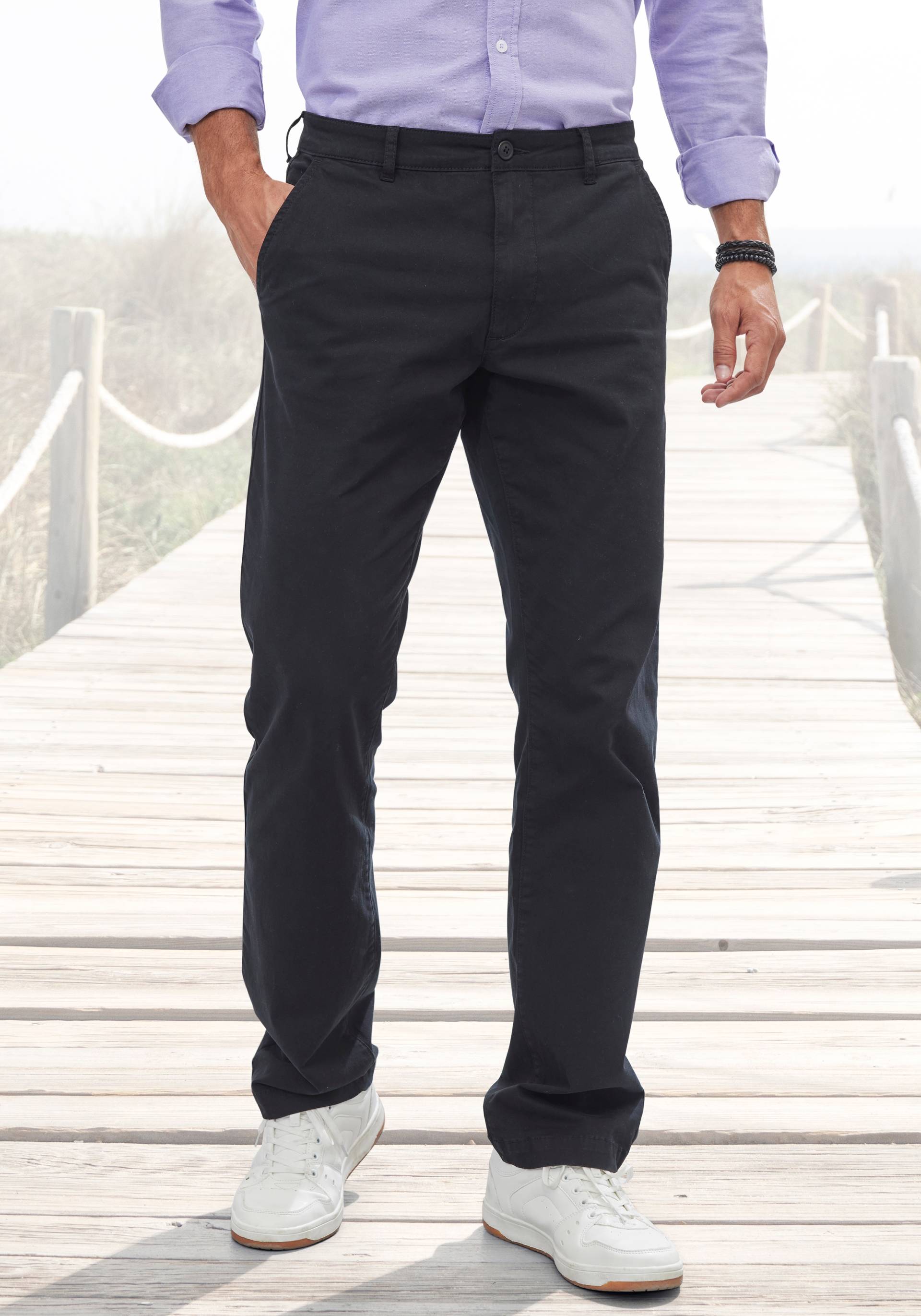 H.I.S Chinohose »regular-fit«, lange Hose, aus elastischer Baumwoll-Qualität H.I.S Chinohose »regular-fit«, lange Hose, aus elastischer Baumwoll-Qualität von H.I.S