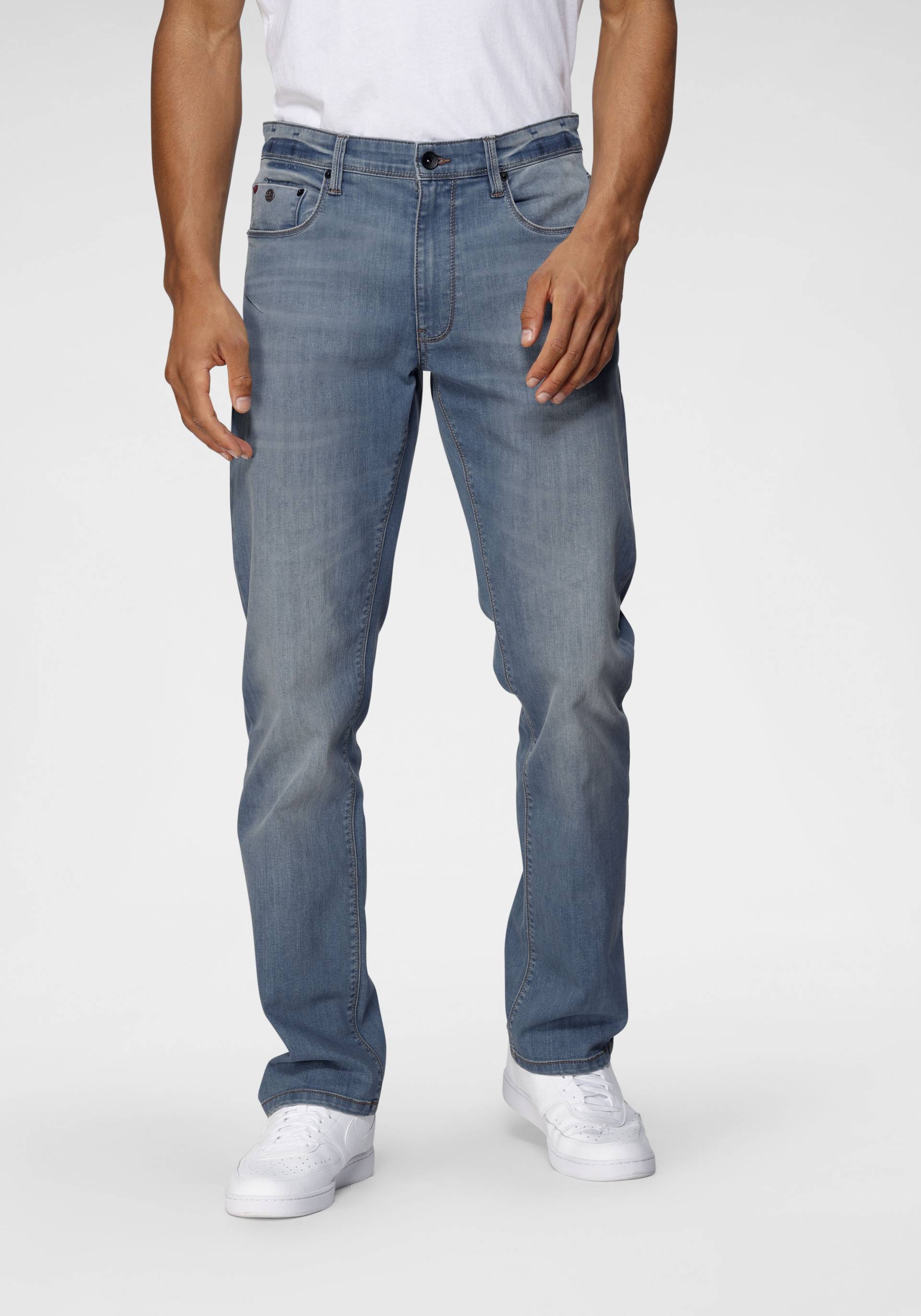 H.I.S Comfort-fit-Jeans »ANTIN«, bequeme Passform, gerades Bein, mit Used-Waschung H.I.S Comfort-fit-Jeans »ANTIN«, bequeme Passform, gerades Bein, mit Used-Waschung von H.I.S