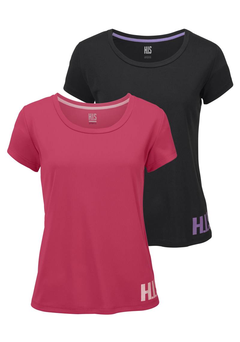 H.I.S Funktionsshirt, figurbetonter Schnitt, sportlicher Look, mit trendigem Logodruck von H.I.S