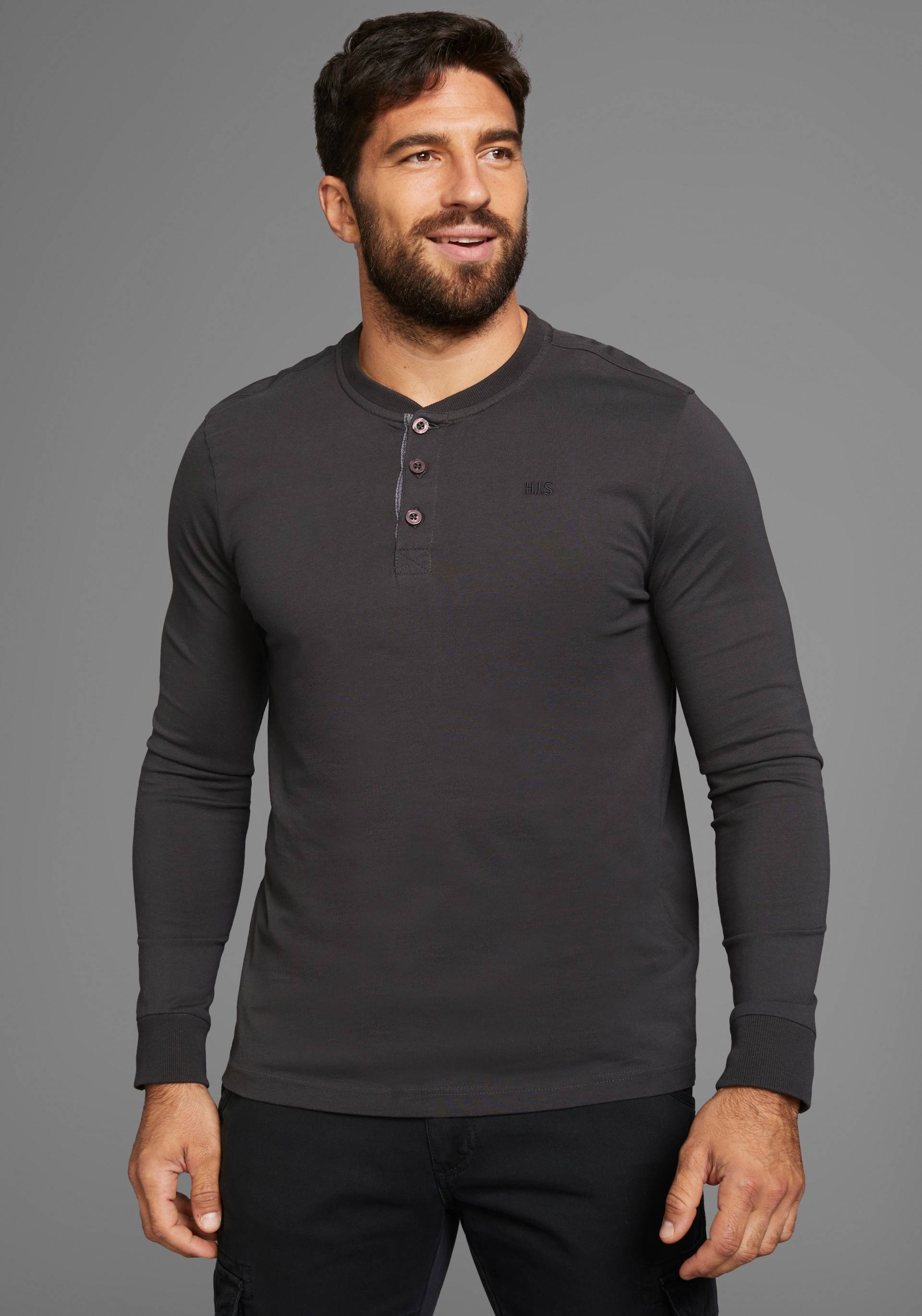 H.I.S Henleyshirt, mit Knopfleiste - NEUE KOLLEKTION H.I.S Henleyshirt, mit Knopfleiste - NEUE KOLLEKTION von H.I.S