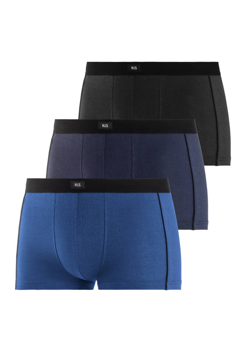 H.I.S Hipster, (Packung, 3 St.), knapp sitzende Boxershorts aus Baumwollmischung von H.I.S