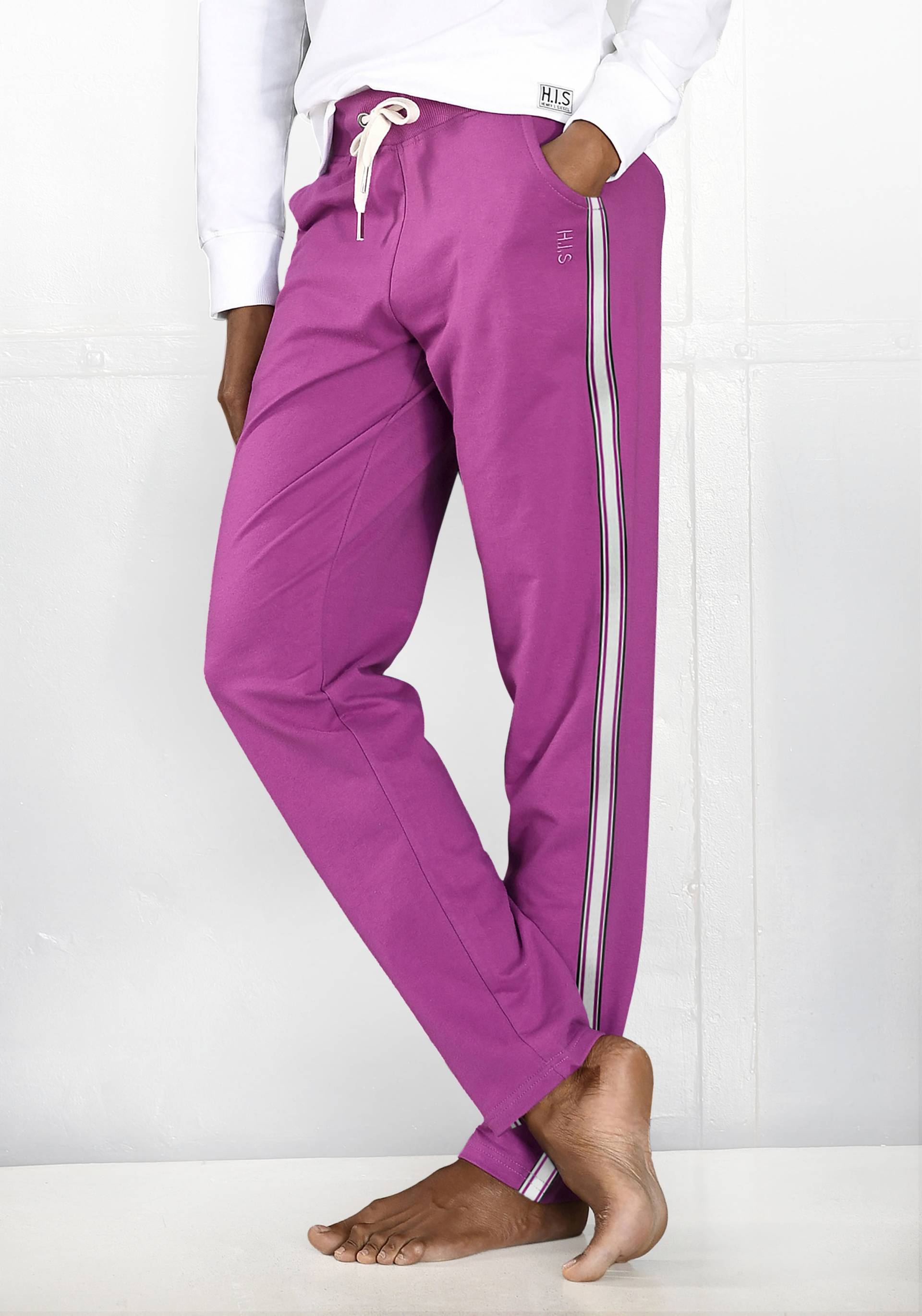 H.I.S Homewearhose, -Loungehose mit seitlichen Streifen und Eingrifftaschen, Loungewear von H.I.S