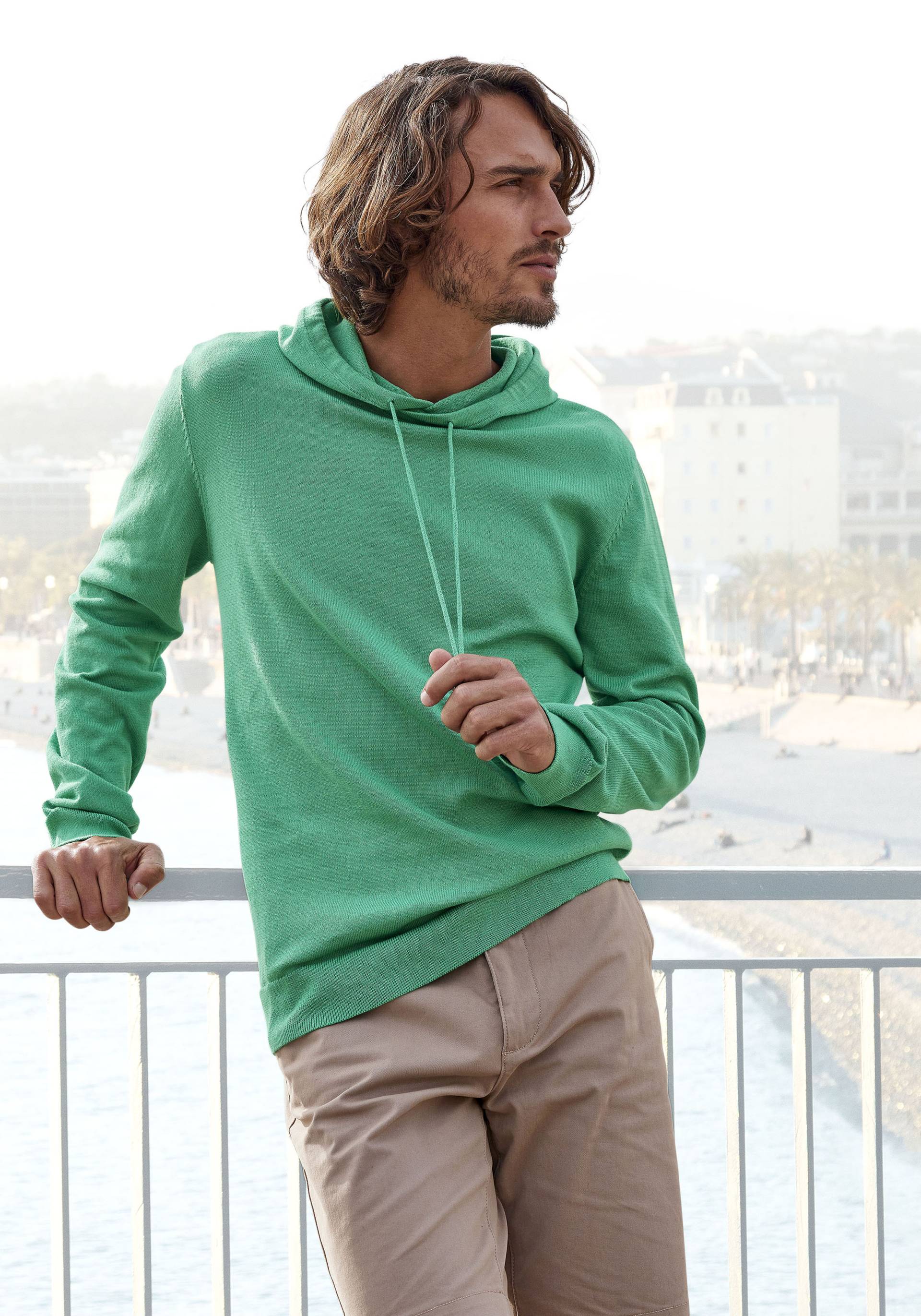 H.I.S Strickpullover »mit Kapuze, Regular Fit,«, Pullover mit Rundhals, Feinstrick, Baumwollmischung H.I.S Strickpullover »mit Kapuze, Regular Fit,«, Pullover mit Rundhals, Feinstrick, Baumwollmischung von H.I.S