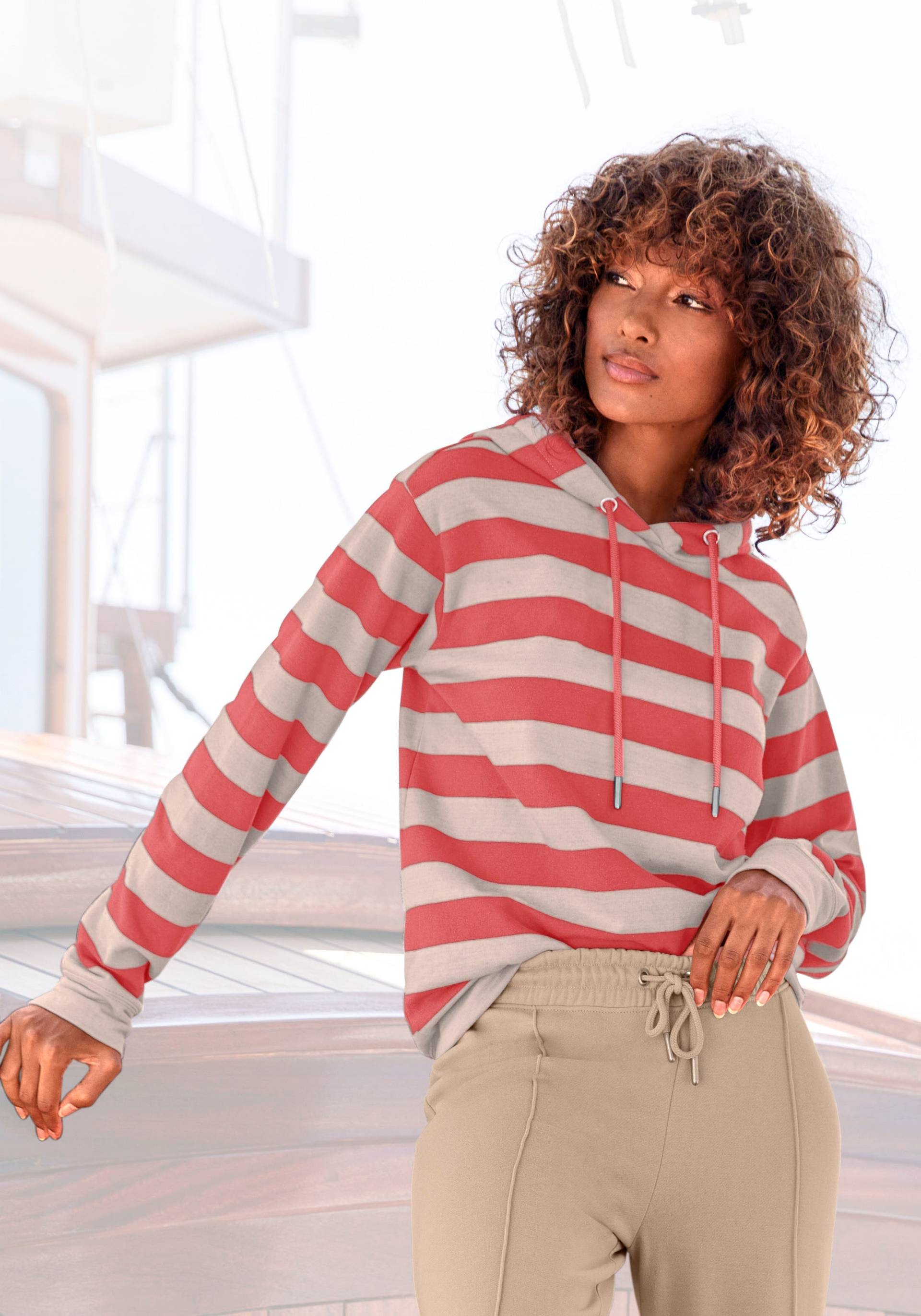H.I.S Kapuzensweatshirt, im maritimen Stil, Loungewear, Loungeanzug, Hoodie H.I.S Kapuzensweatshirt, im maritimen Stil, Loungewear, Loungeanzug, Hoodie von H.I.S