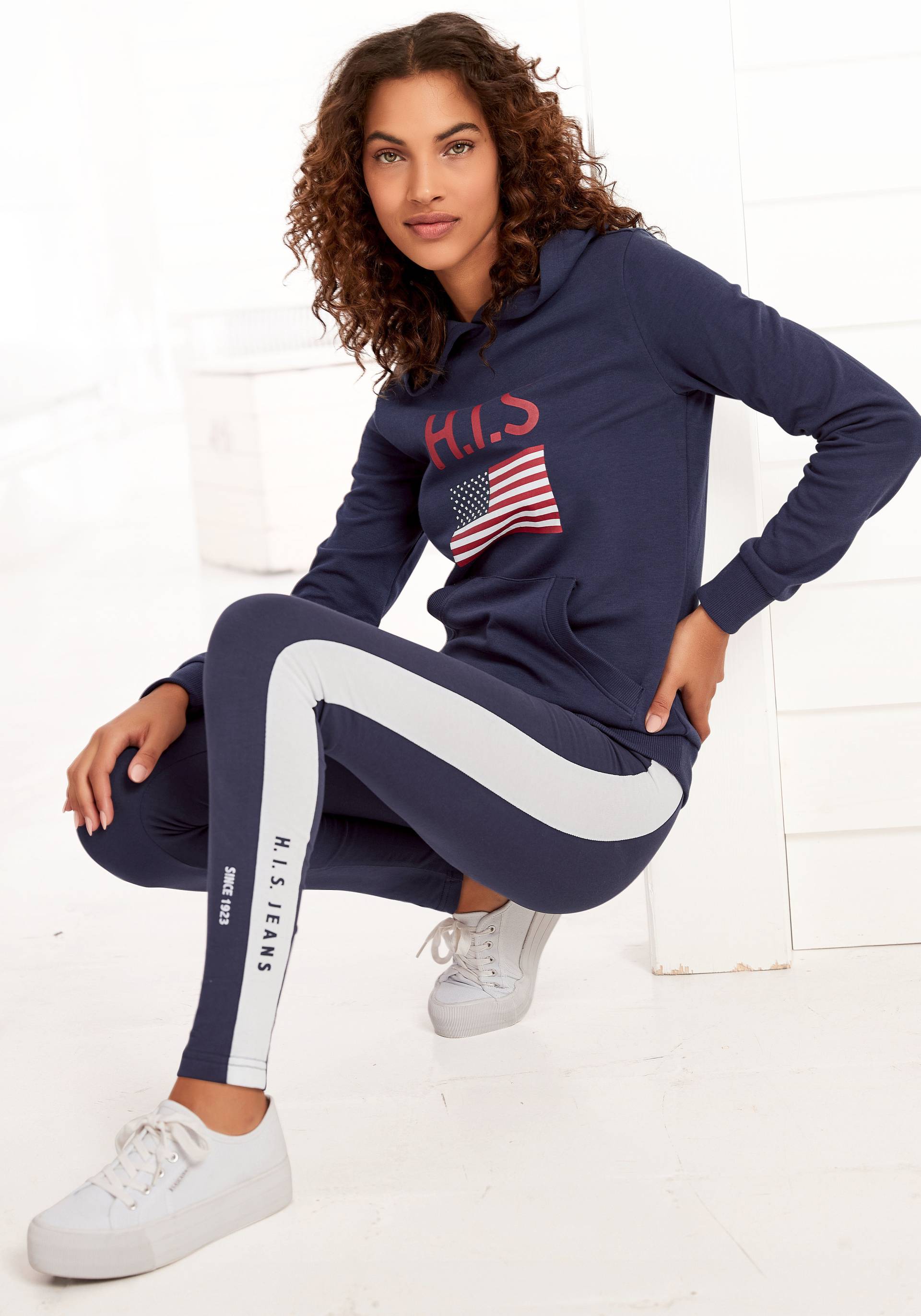 H.I.S Kapuzensweatshirt, mit Logodruck und Kängurutasche, Loungeanzug, Hoodie H.I.S Kapuzensweatshirt, mit Logodruck und Kängurutasche, Loungeanzug, Hoodie von H.I.S