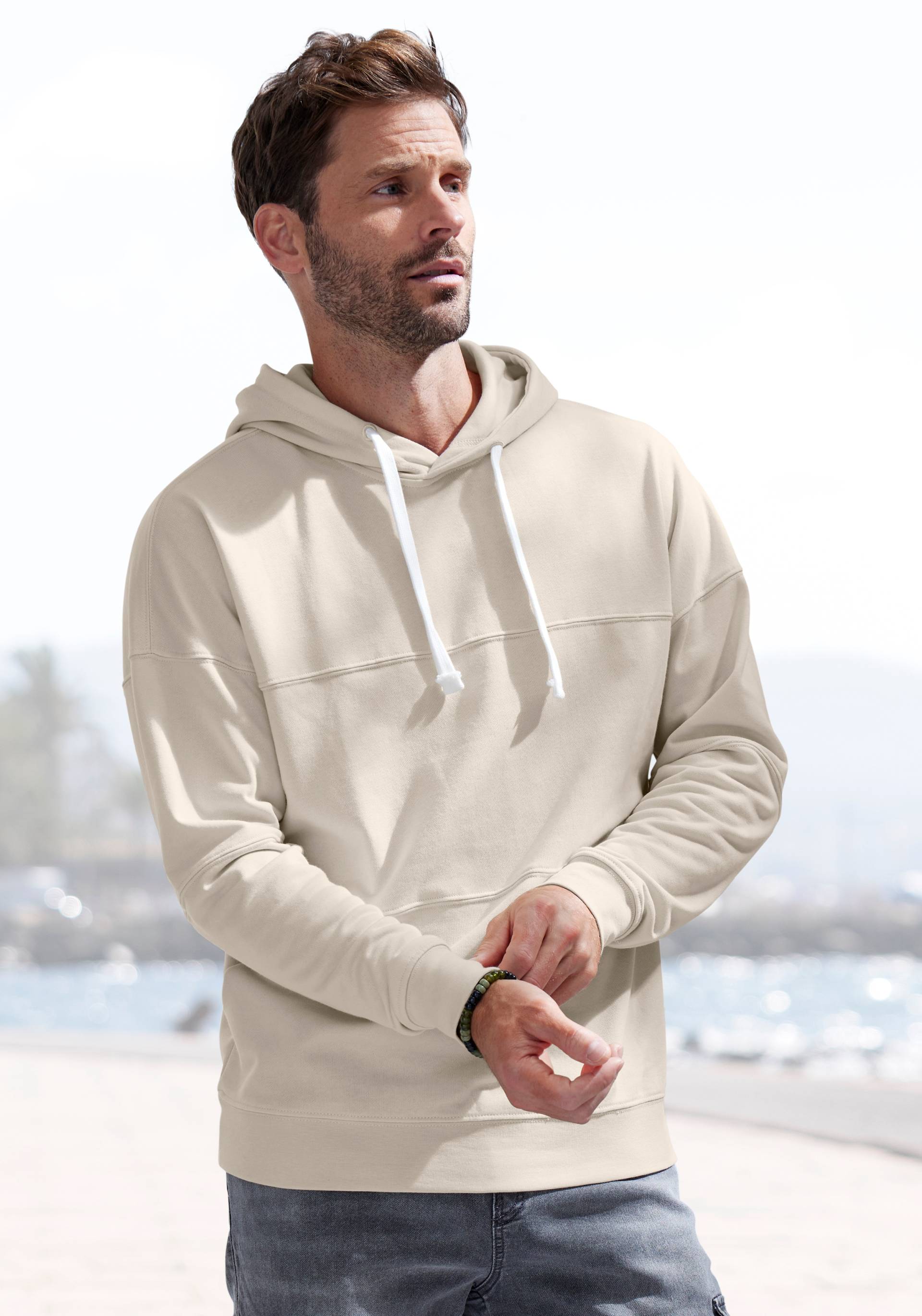 H.I.S Hoodie, Langarm Sweater mit Kapuze, aus Baumwollmischung H.I.S Hoodie, Langarm Sweater mit Kapuze, aus Baumwollmischung von H.I.S