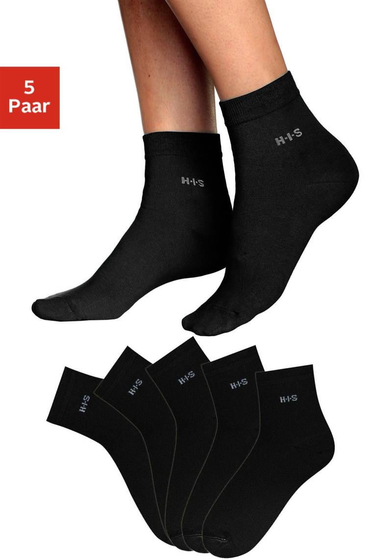 H.I.S Kurzsocken, (Packung, 5 Paar), mit Bündchen über dem Knöchel von H.I.S