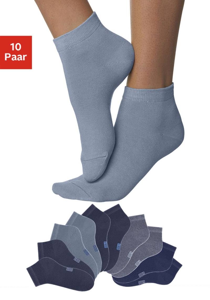 H.I.S Kurzsocken, (Packung, 10 Paar), mit verstärkter Ferse und Spitze von H.I.S