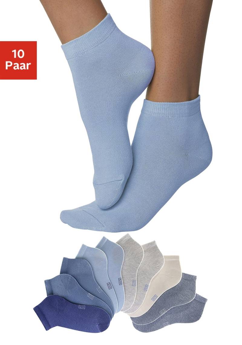 H.I.S Kurzsocken, (Packung, 10 Paar), mit verstärkter Ferse und Spitze von H.I.S