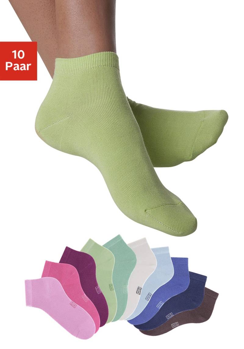 H.I.S Kurzsocken, (Packung, 10 Paar), mit verstärkter Ferse und Spitze von H.I.S