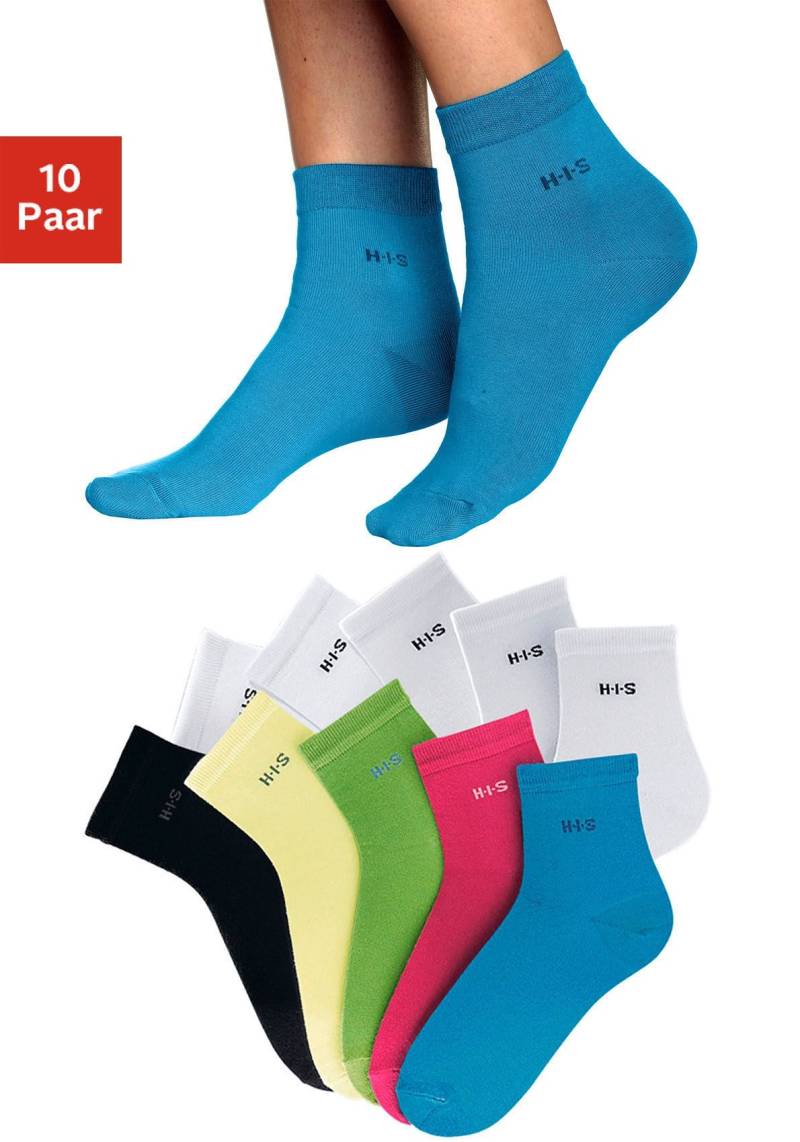 H.I.S Kurzsocken, (Packung, 10 Paar), aus leichter atmungsaktiver Qualität von H.I.S