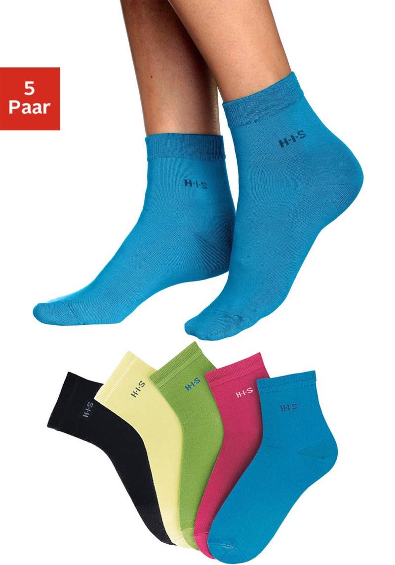 H.I.S Kurzsocken, (Packung, 5 Paar), mit Bündchen über dem Knöchel von H.I.S