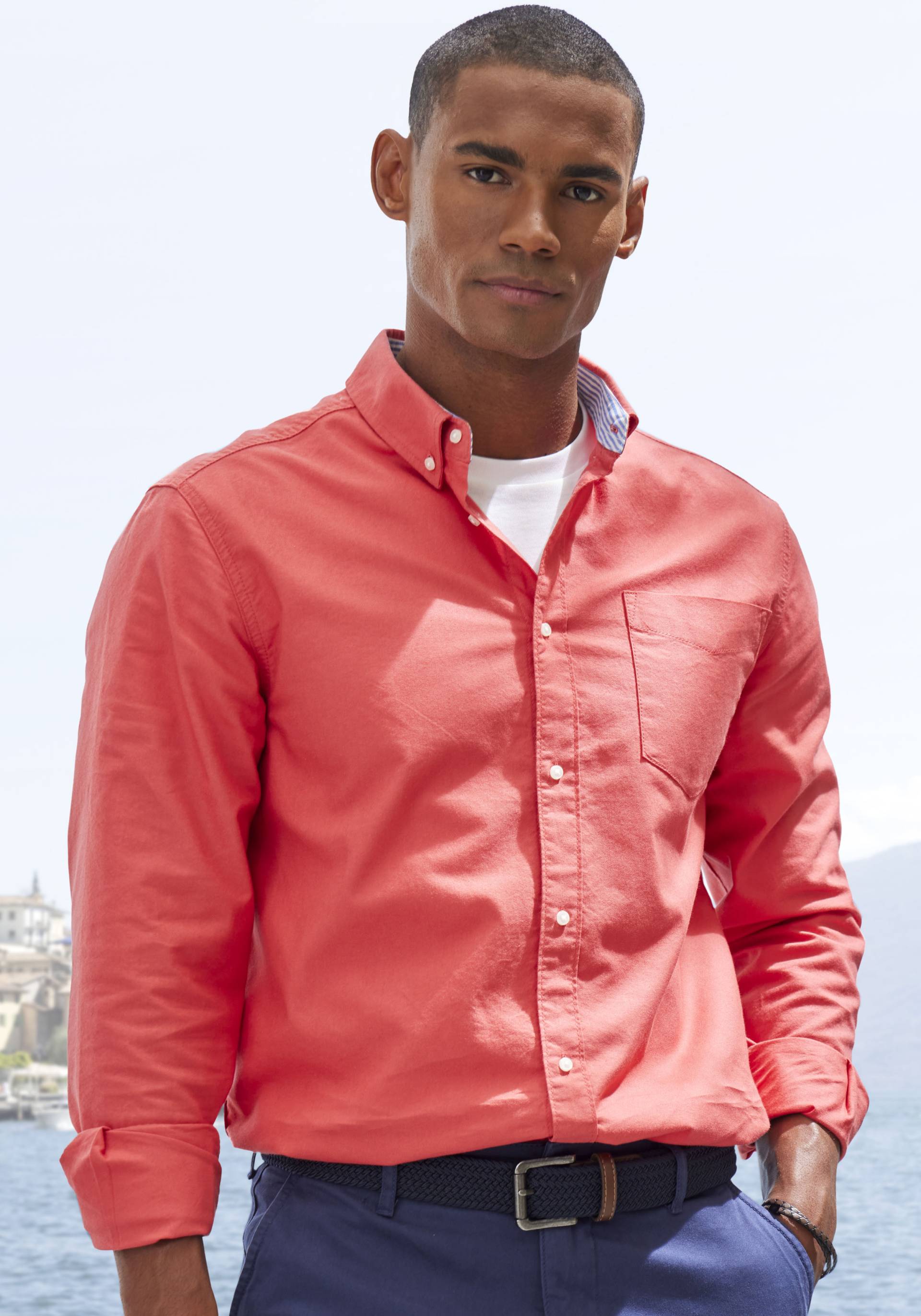 H.I.S Langarmhemd »regular-fit«, mit Button-down-Kragen, reine Baumwolle H.I.S Langarmhemd »regular-fit«, mit Button-down-Kragen, reine Baumwolle von H.I.S