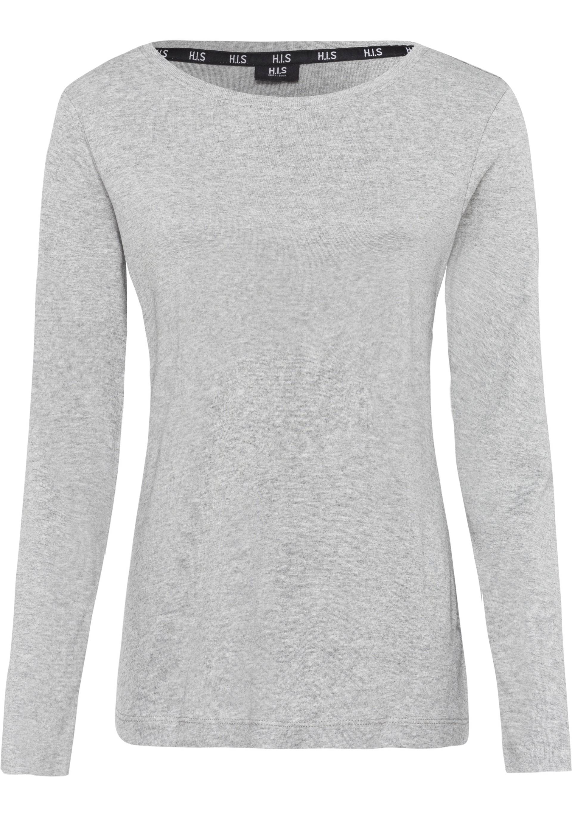 H.I.S Langarmshirt, figurbetonte Passform, Feinrippstoff aus Baumwolle und Viskose H.I.S Langarmshirt, figurbetonte Passform, Feinrippstoff aus Baumwolle und Viskose von H.I.S